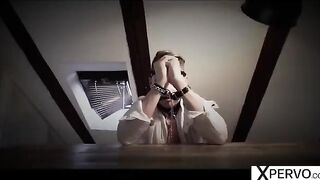 Two insatiable step-sisters share their sex slave in an intense scene
