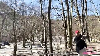 A day with Kleomodel ended with a group encounter in the woods, just like in their vlog