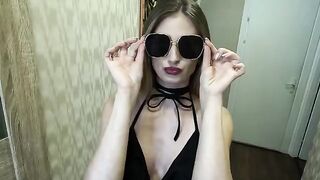 A sexy girl was picked up after work by a handsome guy