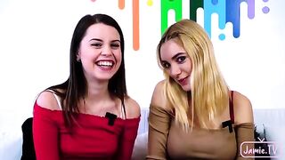 The guy screwed two cute girls in an intense threesome