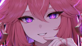 Yae Miko's 5-minute cum shot guarantee with her feet (Hentai JOI)