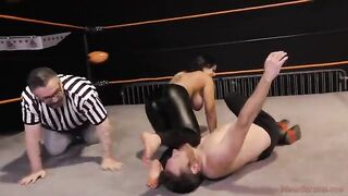 Nadia White, the busty MILF with a penchant for domination, takes down her opponent