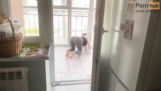 I helped my stepmom when she got stuck on the balcony