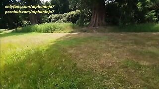 A big facial and a risky sex adventure in the countryside