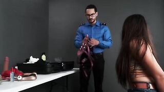 A TS agent found a naughty toy in my bag and took me to his office