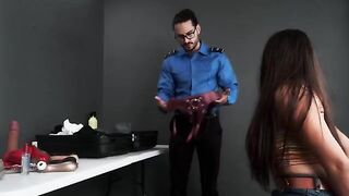 A TS agent found a naughty toy in my bag and took me to his office