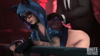 Hot compilation with lynx and other hot babes from Fortnite in 3D