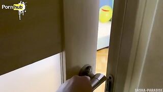 The stepson received a sexy gift from his young stepmom. It was a pleasant surprise