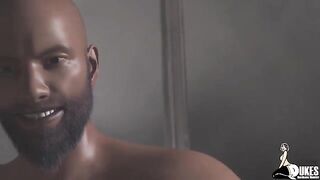 The white girl is roughly fucked by a mature man with BBC