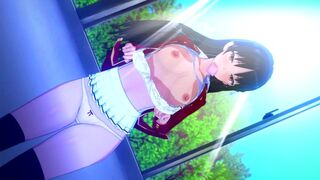 Suzune Horikita desires you in a classroom hentai scene