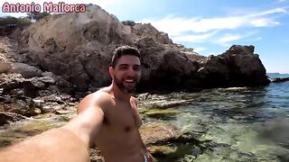 Skinny teen gets fucked hard and rough on a public nude beach