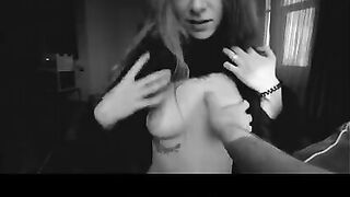 A girl took a creampie after a blowjob and oral sex