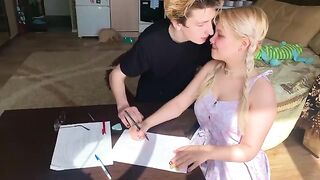 The student could not pass the subject, so she had to get intimate with the tutor