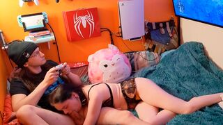 A relaxing blowjob session while playing Elden Ring