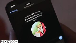 A new girl is trying herself in porn under a famous brand