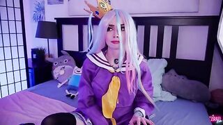 The slutty stepsister Shiro loses a rock-paper-scissors game and gets fucked