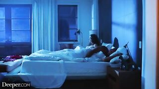 The goddess Elena Koshka is having an intense threesome with two guys in a passionate scene
