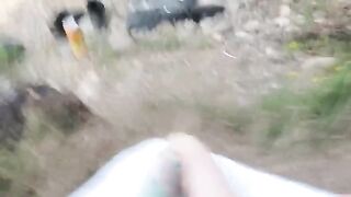 Babe gets fucked on the beach by a stranger