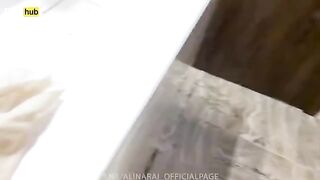 A young pervert watched his stepmom in the shower