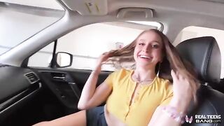 Teen with perfect ass Laney Grey fucked in the park