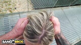 Carla Boom gets her Latina ass smashed outdoors