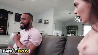 Petite teen Sera Ryder gets smashed by massive BBC