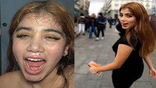 Pervert Antonio Mallorca fucked Marina Gold on the street