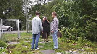 A man fucked a girl hard in the village, and it was captured in stunning HD
