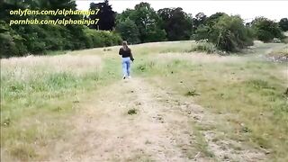 A riskier sex adventure in the park with Alphaninja7 and a thrilling finish