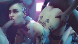 Cyberpunk 2077 Judy Alvarez gets fucked hard in hentai