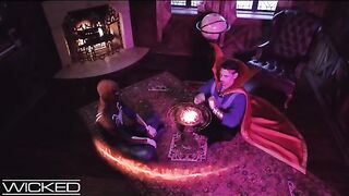 Deadpool and Spiderman fucked Captain Marvel in a pool