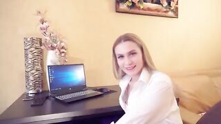 A hot girl trying to get a raise from her boss, things get hot and heavy in the office