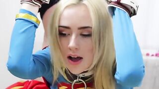 Candy White, aka Supergirl, in bondage and doggystyle action