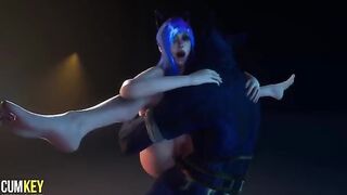 Furry Cat Girl gets her pussy filled with cum