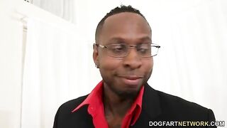 Payton Preslee's wedding turns rough with an interracial threesome, showcasing her busty charm and love for rough sex