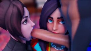 Fortnite compilation with the hottest girls getting their faces fucked