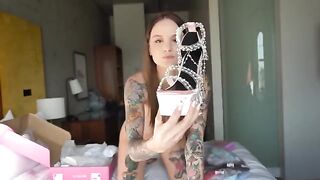 I tried on see through lingerie and I couldn't resist, Natasha Kirsten