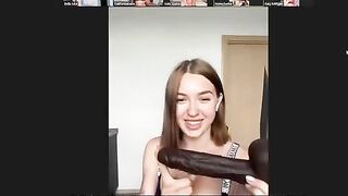 Five lesbians are having fun during a Zoom meeting in this hot video