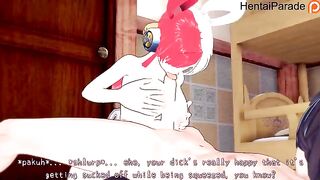 Uta performs a private show of her best skills in hentai