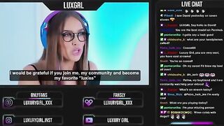 A hot girl fucked in front of her online followers by a streamer