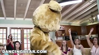 Bunch of bitches are having a swinging party with rich guys