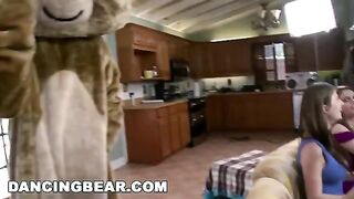 Bunch of bitches are having a swinging party with rich guys
