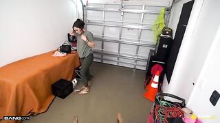 Demi Diveena’s juicy booty is irresistible, especially to a charming guy who offers insurance!
