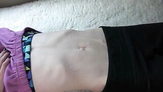 Fetish compilation with belly button play for the adventurous