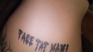 The guy has a rough sex with his girlfriend in POV style