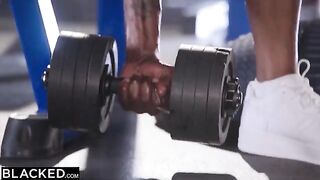 Brandi and Kenzie are two gym bunnies sharing two thick BBCs