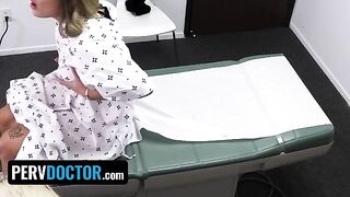 Hot doctor's office action with Mimi Monet and a huge cock