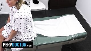 Hot doctor's office action with Mimi Monet and a huge cock