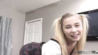 Good girl Carolina Sweets serves her stepdaddy in every way