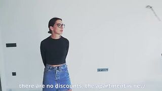 A man watches as his wife gets fucked by a realtor for a discount